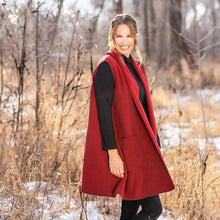 Load image into Gallery viewer, SylviaFleeceMerlotFront2.jpg