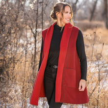 Load image into Gallery viewer, SylviaFleeceMerlotFront3.jpg