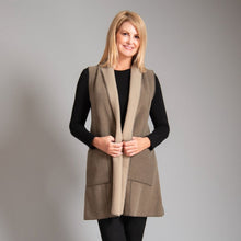 Load image into Gallery viewer, The Sylvia Vest Heather Sherpa