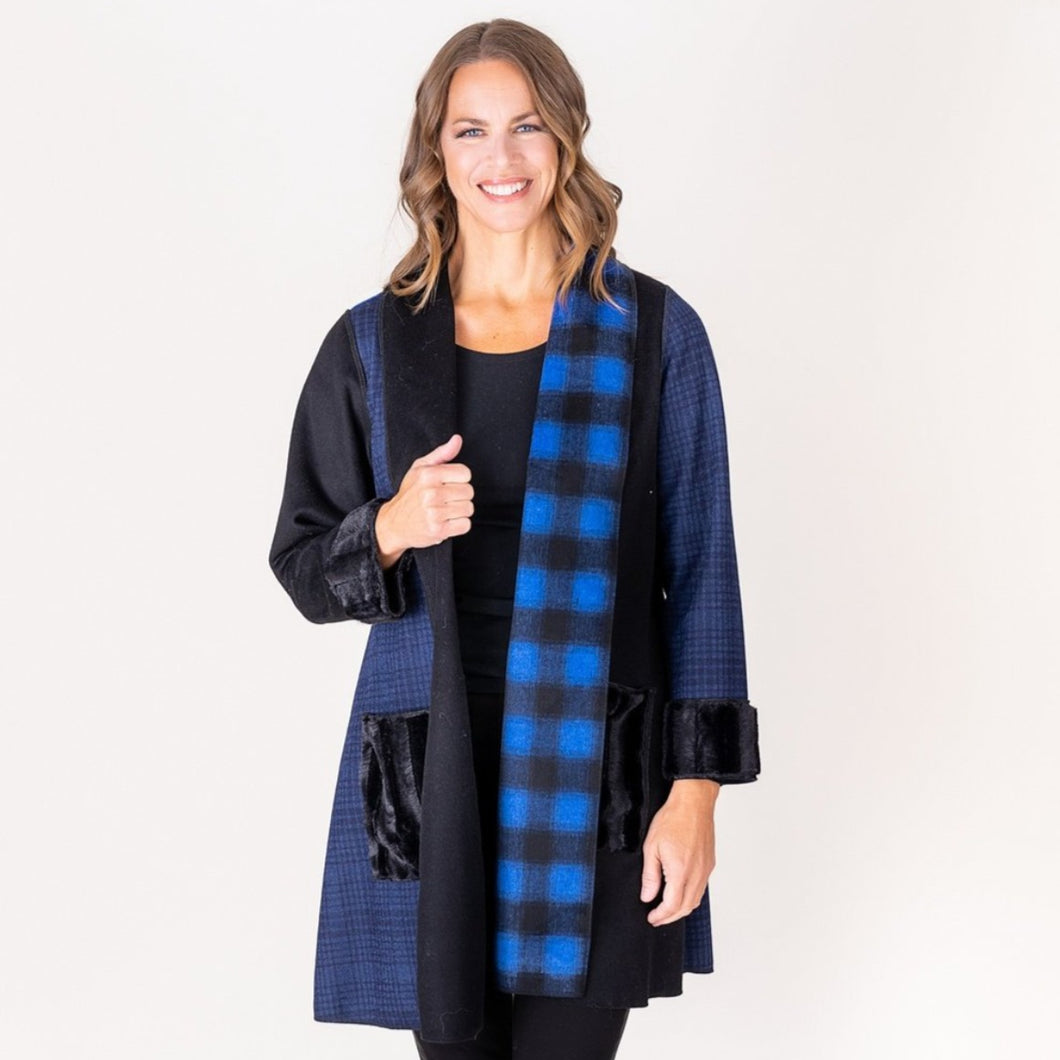 The Sylvia Willow Plaid Blue Combo