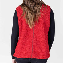 Load image into Gallery viewer, The JJ Vest Sherpa Red Combo
